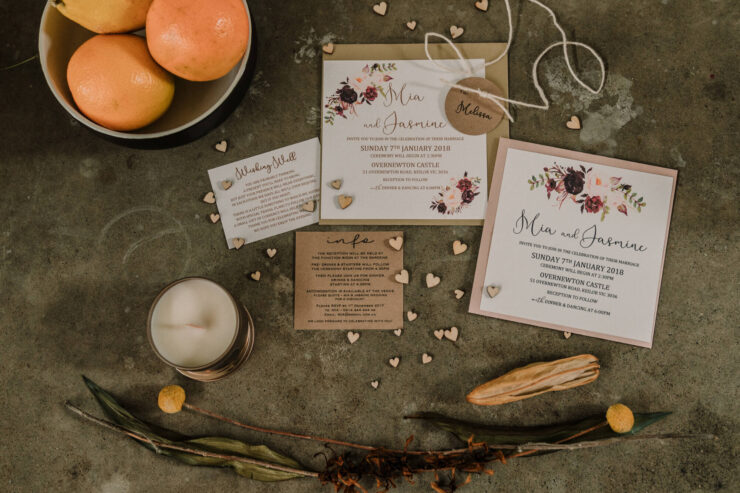 When Not to Use Sweets in Wedding Invitations?